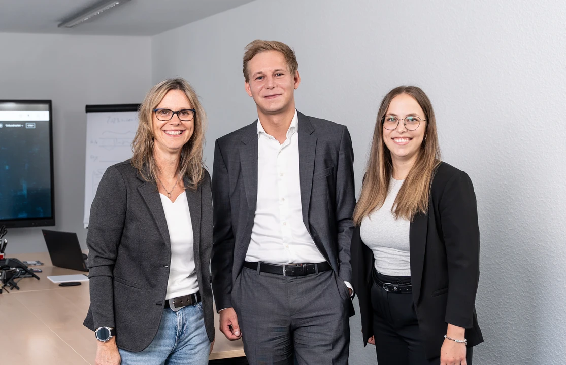 Michaela Weide, Sebastian Gremler und Lisann Malicke